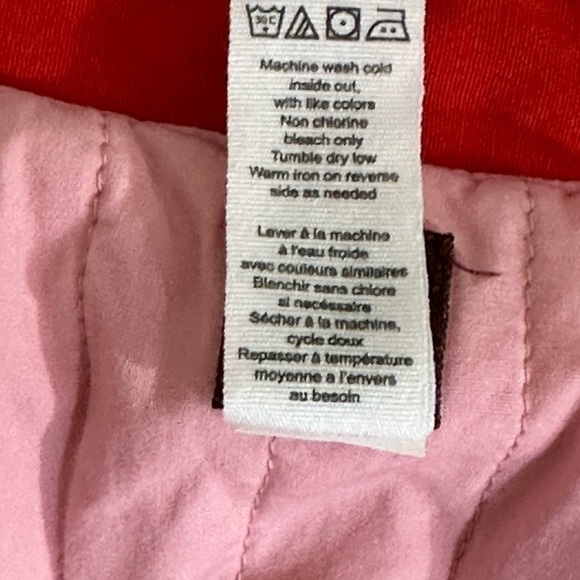 Tea sz 3  Girl toddler sz vest in a red cotton with pink lining   Ruffle sleeve - Picture 11 of 12